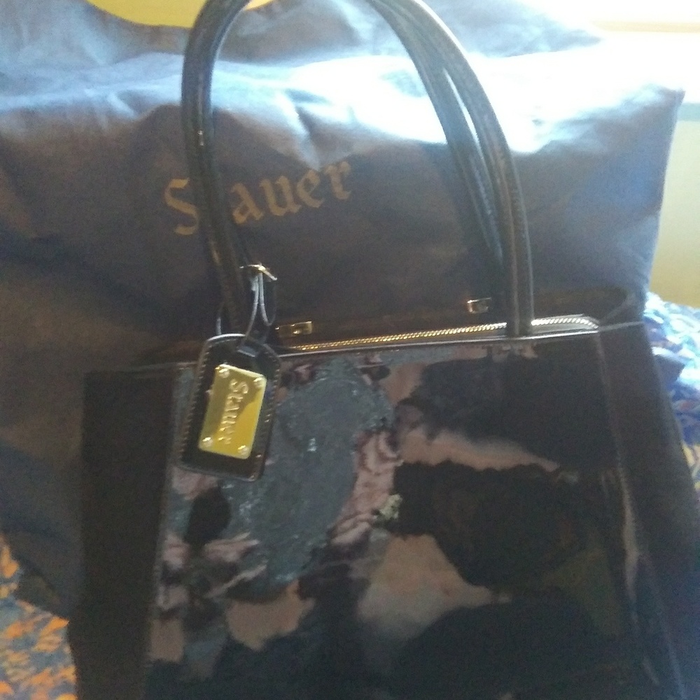 *NEW Stauer Patent Leather bag!